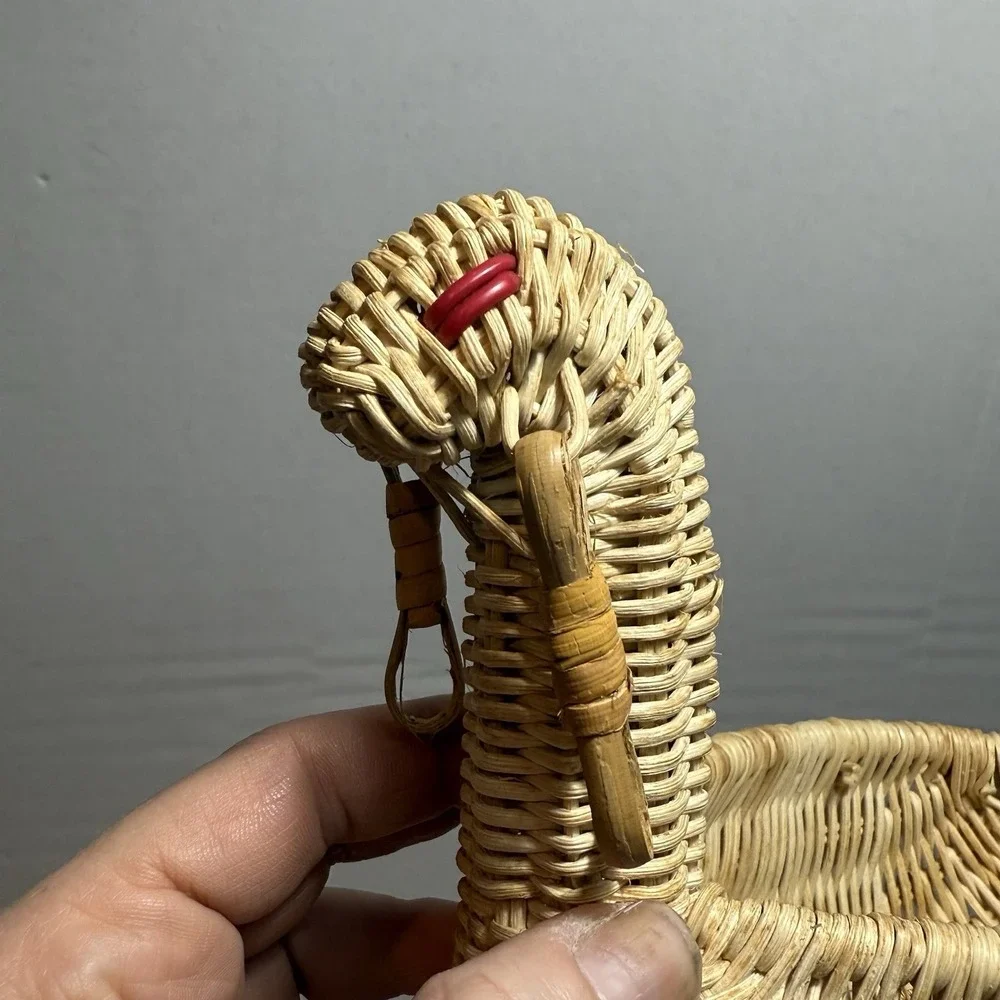 Wicker Basket Turkey Duck‎ Bird Rooster Hen Chicken Primitive Farmhouse Country